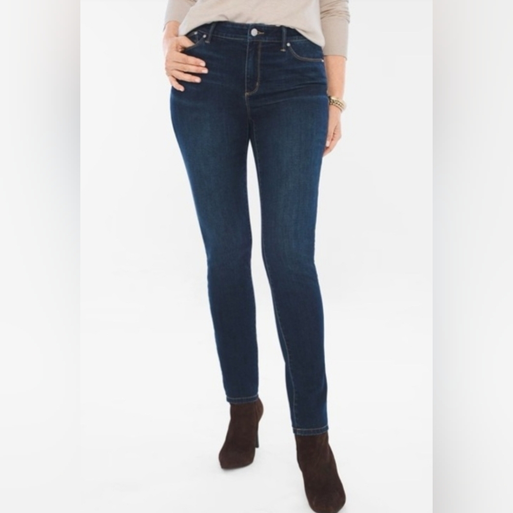 Chico' Platinum Jeggings Sz 0 Regular Cut High Rise. 28" Inseam